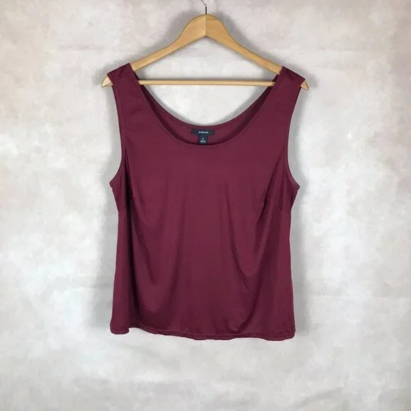 ALFANI Burgundy Smooth Camisole NEW Size 1X - Picture 3 of 4